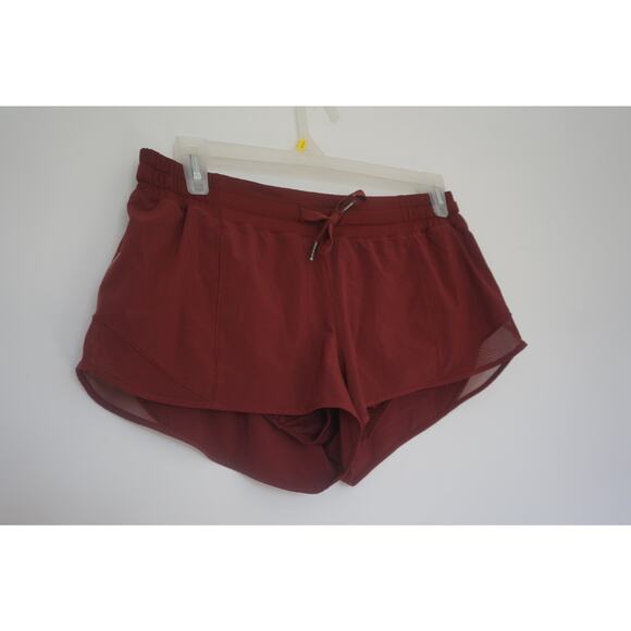 Lululemon Running Shorts Size 10 Red - Picture 2 of 6